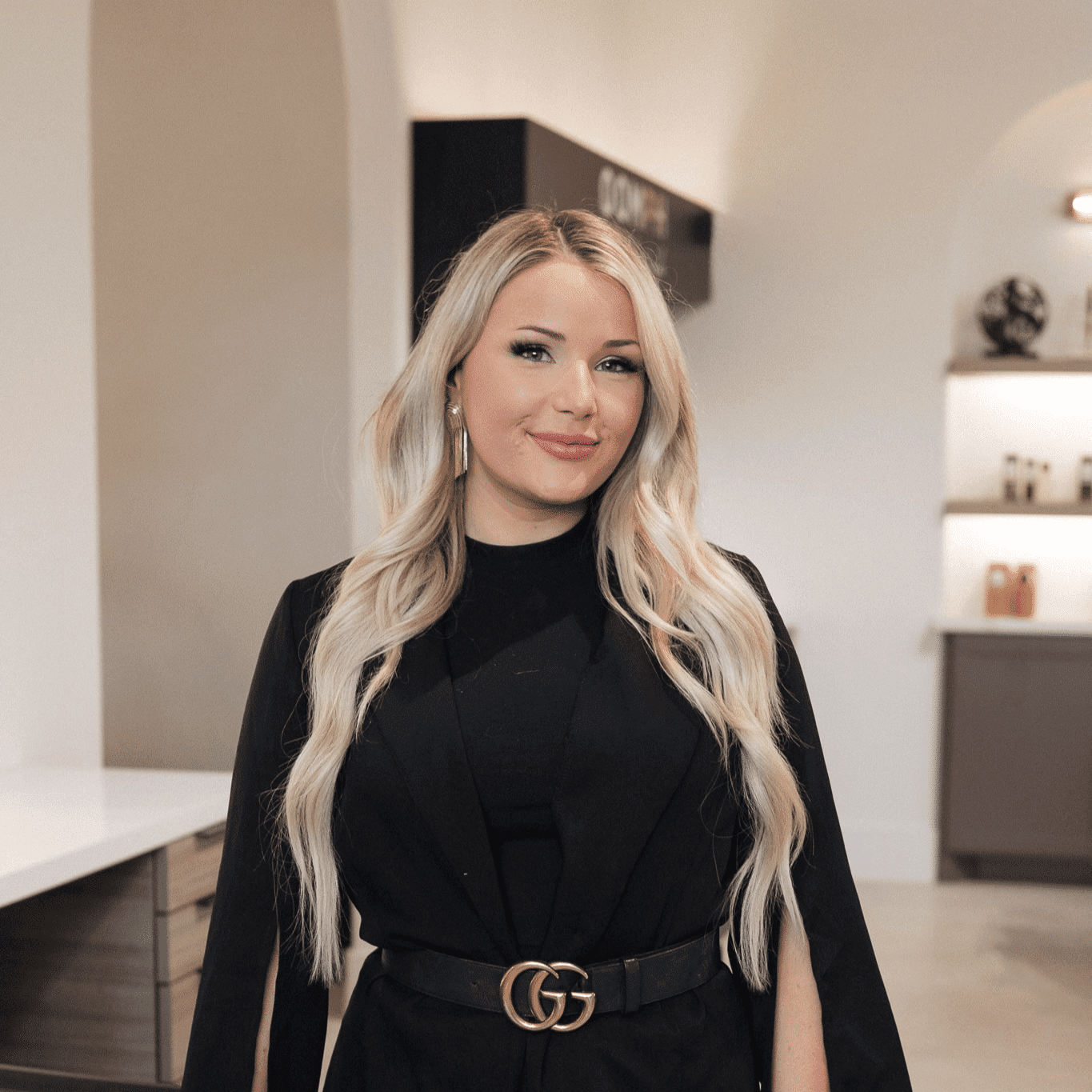 Portrait of Isabelle, a professional stylist at Bonjour Belle Salon, showcasing their expertise and style.